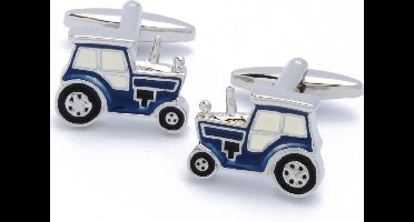 Manchetknopen - Tractor Trekker Blauw en Zwart