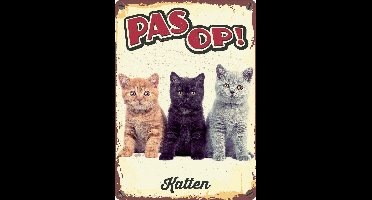 PLENTY GIFTS | Plenty Gifts Waakbord Blik Katten