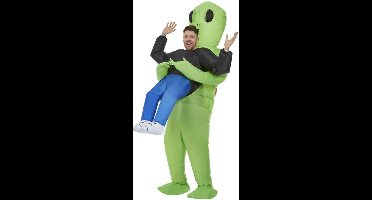 Smiffys - Inflatable Alien Abduction Kostuum - Groen