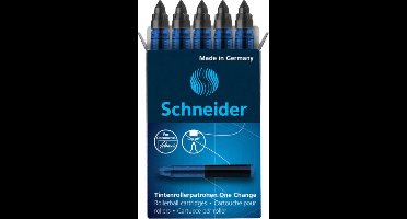 Schneider navulling rollerball - One Change - doosje a 5 stuks - zwart - S-185401