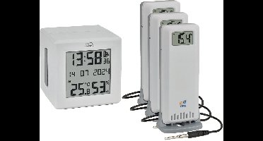 TFA Dostmann TFA.me Starter Set WLAN Gateway ID-01 mit 3 Sendern ID-A3 Draadloze thermometer digitaal Wit