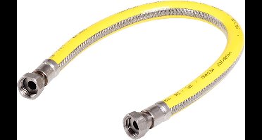 Superflex Premium RVS gasslang - 75cm - Gastec QA Keurmerk - Hittebestendig - Onbeperkte levensduur - Flexibel