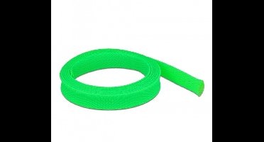 Polyester kabelsleeve | rekbaar | 19mm | groen | 2 meter