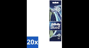 20 x Gillette - Blue 2 - Wegwerpscheermesjes - Chromium Coating - 10 Scheermesjes - Scheermesjes - Wegwerpscheermesjes - Gillette - Gromium Coating - Comfortabele Scheerbeurt