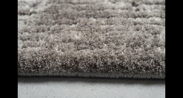 Rugsman Kyoto 014.0500.2121 Vloerkleed - 240 x 340 cm - Taupe - Rechthoekig - Polyester - Eetkamer, Woonkamer, Slaapkamer - Effen - Modern, Landelijk