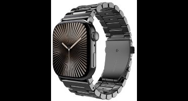 Just in Case horlogebandje geschikt voor Apple Watch Bandje (PrimeSteel) - Smartwatchbandjes (+Horloge inkortset) - Universeel bandje geschikt voor Apple 44/45/46/49 mm - Zwart
