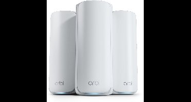 NETGEAR Orbi RBE773 - Mesh WiFi - WiFi Versterker - WiFi 7 - 11000 Mbps - Tri-Band - 3-Pack