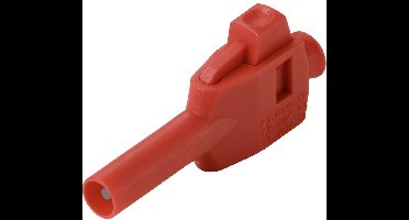 VOLTCRAFT MP-4 Laboratoriumstekker met klemaansluiting Stekker, recht Stift-Ø: 4 mm Rood 50 stuk(s) Box