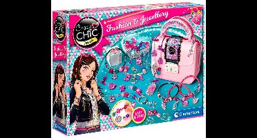 Clementoni - Crazy Chic - The jewellery workshop - armbanden maken kinderen, modeontwerpkit voor kinderen