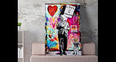 Asir - Decoratief Canvas Schilderij - Veelkleurig 50 x 70 cm