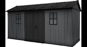 Keter Newton 1575 Tuinhuis - 230x476x246cm - Grijs