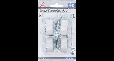 BGS Zwenk-/bokwielenset - 40 mm - 4 delig