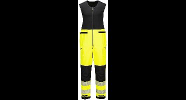 Portwest PW3 Hi-Vis Regenbestendige Salopette (3L) T150 - Geel/Zwart - XXL