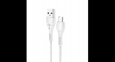 HOCO X37 Micro USB Kabel 2.4A Snelladen 1m Wit