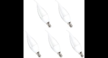 Spectrum LED Kaarslamp E14 8W - 230V - 710 Lumen - 3000K Warm wit - Gezellig licht - Energiezuinig - 5 stuks