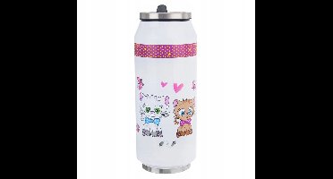 Orion Thermosbeker Kattenprint 400 ml - RVS