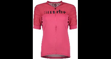Rh+ Logo Korte Mouw Wielertrui Roze XS Vrouw