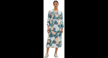 Tom Tailor Printed Airblow Jurk Veelkleurig 40 Vrouw