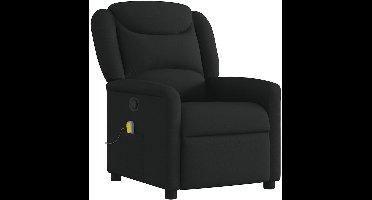 vidaXL - Massagestoel - verstelbaar - stof - zwart