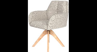 Puur - Dannie draaistoel hout - off-white