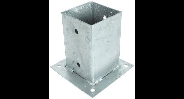 Vloerpaalhouder voor tuinpaal - 9 x 9 cm - Verzinkt
