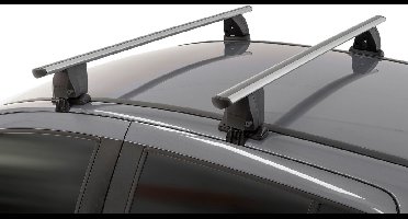 Dakdragers geschikt voor Ford Ranger III 2012-2022 pickup Menabo Delta zilver