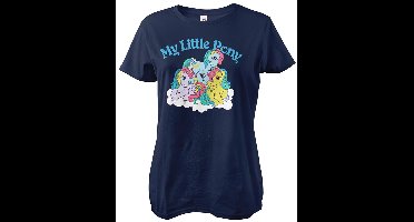 My Little Pony Damen Washed Girly Tee Navy-2XL