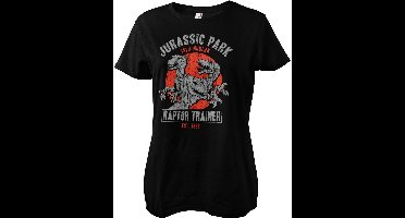 Jurassic Park - Raptor Trainer Girly Tee Damen T-Shirt Black-L