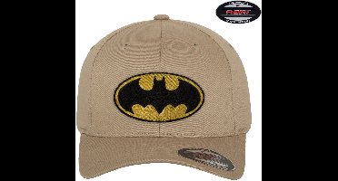 Batman Logo Premium Flexfit Cap Khaki-L/XL