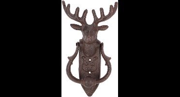 Esschert design Deurklopper hert - gietijzer - L22 cm - vintage - deurbel