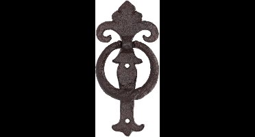 Esschert design Deurklopper klassiek - gietijzer - L16 cm - vintage - deurbel - bel