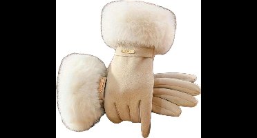 S&E Waterdichte Winterhandschoenen voor Dames – Thermisch Gevoerd en Touchscreen - Beige