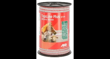 Ako Topline Lint Wit/rood 20mm 200mtr.