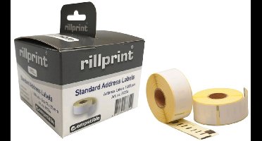 Etiketten op rol, 104 x 159 mm, wit, permanent