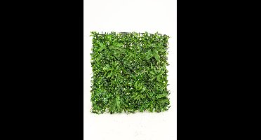 Emerald - Kunst Plantenwand Living UV 100x100cm - Kunstplant voor binnen