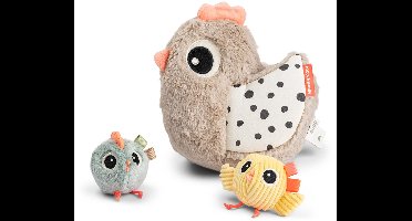 Done by Deer Hide&Seek Activity Toy - Clucky - Sand