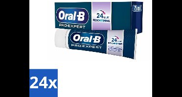 24 x Oral-B - Pro-Expert Sterk Glazuur - Tandpasta - Beschermt Glazuur - 75 ml - Glazuur Bescherming - Tandplak Bescherming - Glazuur Versterking - Glazuur Erosie - Tinfluoride