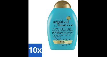 10 x OGX - Argan Oil of Morocco - Conditioner - Extra Sterk - Hydrate & Revive - 385 ml - Argan Oil Conditioner - Herstel Haar - Hydrate Haar - Beschadigd Haar - Krachtig Haar