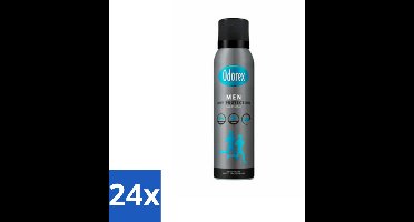 24 x Odorex Men - Deodorant Spray - Dry Protection - Langdurige Frisheid - 150 ml - Mannelijke Deospray - Zweetbescherming - Frisheid - Oksel Droog - Geur Tegen Zweet