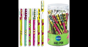 Centrum uitwisbare gelpennen fruit set - 48 stuks blauw schrijfplezier.