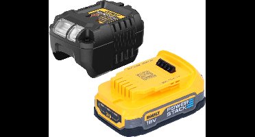 DeWalt DCBP 034 Powerstack-accu 18 V 1,7 Ah / 1700 mAh XR Li-Ion - met laadniveau-indicator