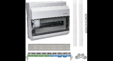 Hensel 6100225 KV 1518 Kleine verdeelkast Opbouw (op muur) Aantal groepen: 18 Aantal rijen: 1 Inhoud: 1 stuk(s)