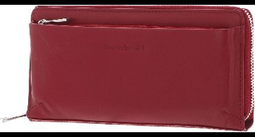 bruno banani Leren Portemonnee Zip Around Wallet Red Rood
