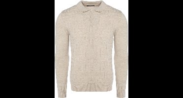 Carisma Heren Trui Polokraag Gewerkt Beige 7881 - XL