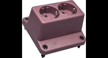 ABB 3640 Dubbele Schuko Socket Afdekking Rood Gerecycled - 1SPA007130F9240 - E3YER