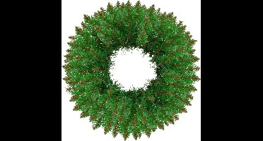 Springos Kerstkrans | Kerst Decoratie | Groen | 45 cm