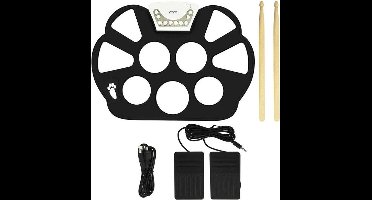 MikaMax Oprolbaar Drumstel - Roll Up Drumkit - Elektrische Drumpads - Professioneel Drumstel - Opname Functie - 9 Triggerpads - Complete Set - Silicone Drumkit
