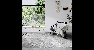 Villeroy & Boch - Laagpolig vloerkleed Wol - Ursule - Grijs 80x250 cm