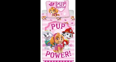 PAW Patrol BABY dekbedovertrek Pup Power - 100 x 135 cm - Katoen