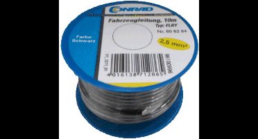 Conrad Components 606284 Voertuigsnoer FLRY-B 1 x 2.50 mm² Zwart 10 m